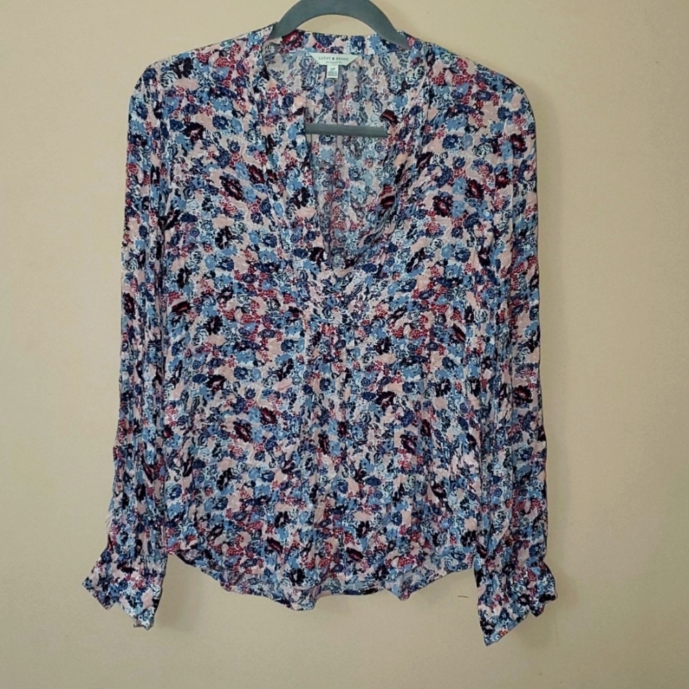 Lucky Brand V-Neck Blouse